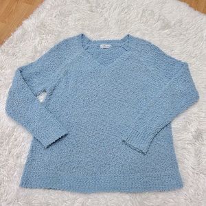 Macaron Light Blue V-Neck Sweater Size Medium